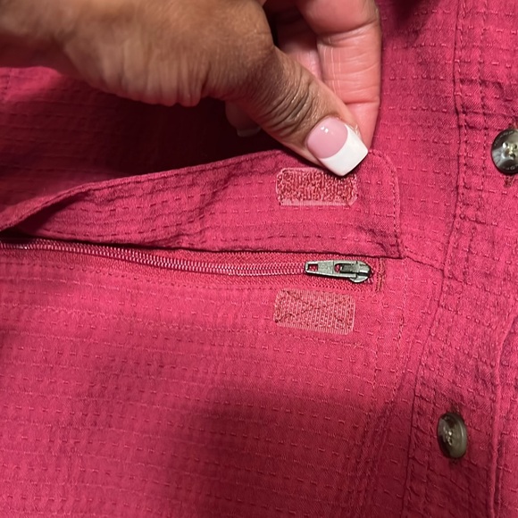 Bundle 2 REI Exofficio Long Sleeve Vented Button Up Shirt Outdoor Travel Sz L - Picture 6 of 12